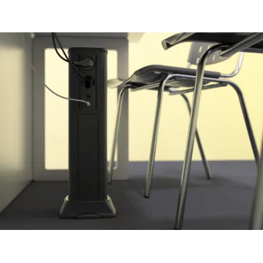 Колонна алюминиевая 710 мм черная