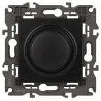 Светорегулятор поворотно-нажимной, 400ВА 230В, Эра Elegance, антрацит,14-4101-05