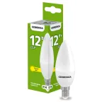Лампа светодиодная C35 свеча 12Вт 230В 3000К E14 GENERICA