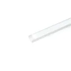 Профиль накладной алюминиевый белый 2м матовый экран 2 заглушки 4 крепежа для светодиодных лент Feron