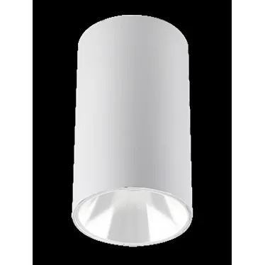 Светильник светодиодный ДПО GU10 без лампы круглый белый корпус белый рефлектор