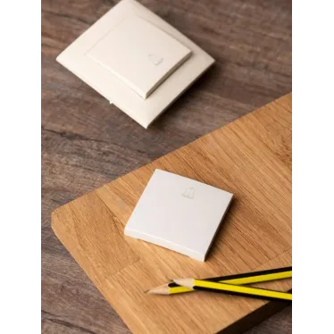 Валенсия лицевая панель кнопки звонка 10А жемчуг