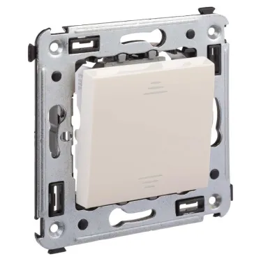Avanti Переключатель одноклавишный в стену, ''Ванильная дымка''