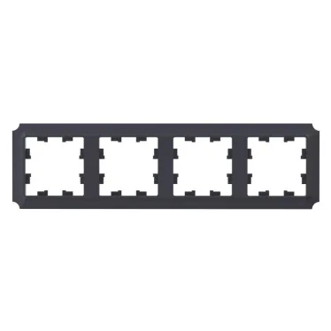 ATLASDESIGN ANTIQUE 4-постовая рамка, универсальная, КАРБОН