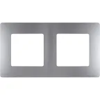 ETIKA Рамка 2 поста алюминий