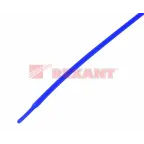Термоусаживаемая трубка 1,0 0,5 мм, синяя, упаковка 50 шт. по 1 м, REXANT