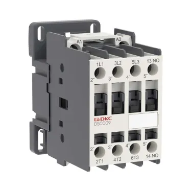 Магнитный контактор YON DSC009 9A 4кВт AC3 3P кат.24В AC 1НО
