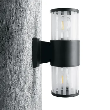 Светильник НБУ-2х60w вверх/вниз Е27 IP54 черный