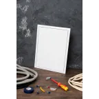 Люк ревизионный пластик с нажимным замком 300х400 Basic