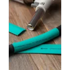 Трубка термоусаживаемая ТУТ нг 20/10 зеленая в отрезках по 1м PROxima