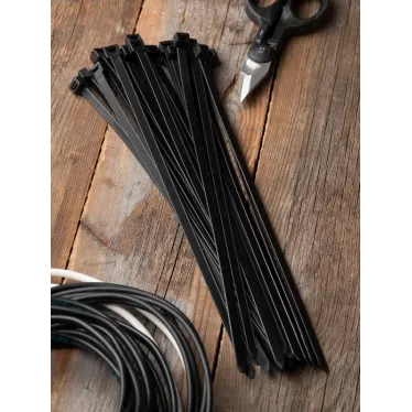 Хомут P6.6 стандартный черный 7.6x350 (100шт) FlexLock PROxima