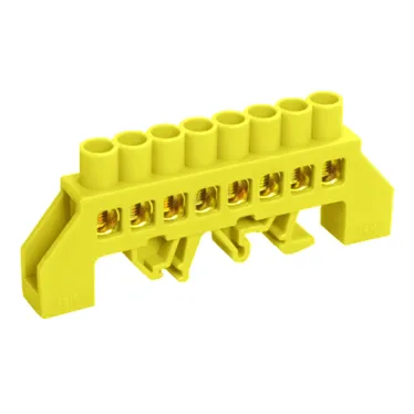 Шина PE земля комбинированный DIN-изолятор типа Стойка ШНИ-8х12-8-КС-Ж