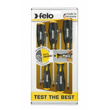 Набор отверток Ergonic ударных SL/PH, 5 шт