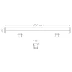 Светильник светодиодный ДБУ-36w 2700К 2800Лм IP65 линейный