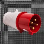 Вилка кабельная 16А 3Р+Е IP44 переносная 380В