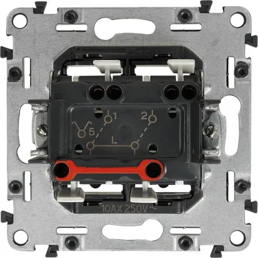 Valena IN MATIC Выключатель двухклавишный 10А 250В Безвинтовые зажимы