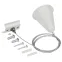 LIGHTING Комплект подвеса для шинопровода с тросом 1,5м белый IEK