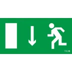 Пиктограмма (наклейка) ПЭУ 091 Указатель двери левосторонний (250х115) SIRAH | 2502001930 | Световые Технологии