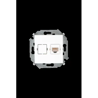 15 Розетка компьютерная RJ45 категория 5е белый