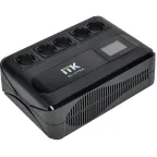 Источник бесперебойного питания Line-interactive 1000 ВА/600 Вт, однофазный, LCD дисплей, с АКБ 1х9AH, 5xSchuko