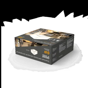 Светильник светодиодный ДБО 6 Вт 350 лм 3000К Белый IP20 105х105х40мм Алюминий Backlight Gauss