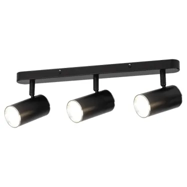 Светильник настенно-потолочный спот OL35-3 BK MR16 GU10 IP20 черный хром