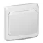 ЭТЮД Переключатель одноклавишный скрытый белый сх.6