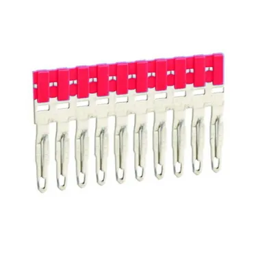 Перемычка 30п втычная изолированная красная шаг 5мм