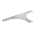 Крышка к тройнику для лестничного лотка НЛО 600 радиус 600 мм, толщ. 1,0 мм, Сендзимир цинк