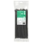 Стяжка кабельная MultiSet 380х7.6 Чёрная (100шт)