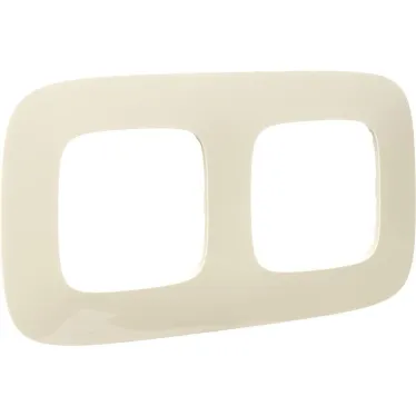 Valena ALLURE Рамка 2 поста слоновая кость универсальная