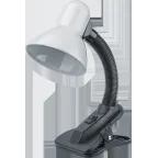 Светильник настольный NDF-C011-60W-WH-E27 прищепка, белый | 61639 | Navigator