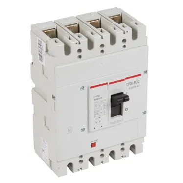 Выключатель автоматический DRX630 термомагнитный 400A 4П 50кА в литом корпусе