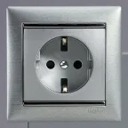 VALENA Рамка 1 пост матовый алюминий