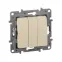 Etika Слоновая кость Выключатель 3-клавишный, 10А, автозажимные клеммы | 672313 | Legrand