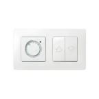 Рамка на 2 поста белого цвета с основанием цвета тростниковый сахар S82 Detail