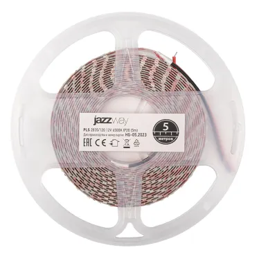 Лента светодиодная LEDx120/м 1м 10Вт/м 12В белый IP20 (5м)