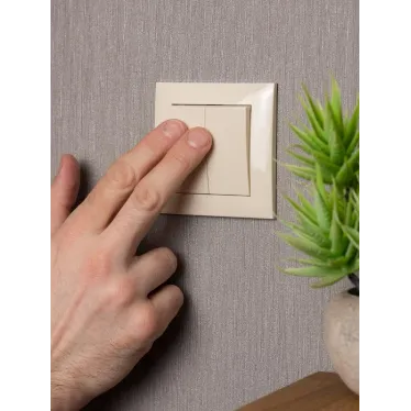 Валенсия выключатель 2-кл. 10А кремовый