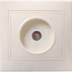 КВАРТА Розетка телевизионная бежевая