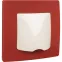 ETIKA Рамка 1 пост красная