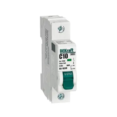 Выключатель автоматический без теплозащиты 1P 10А х-ка C 6кА ВА-103M