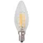 Лампа светодиодная филаментная F-LED BTW-5W-827-E14 (филамент, свеча витая, 5Вт, тепл, E14 (10/100/2800)