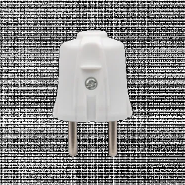 Вилка прямая без заземления белая 10А 250 В Proxima