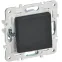 SKANDY Выключатель 1-клавишный проходной 10А SK-V02G графит IEK
