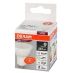Лампа светодиодная LED 10 Вт GU10 3000К 800Лм спот 220 В (замена 75Вт) OSRAM