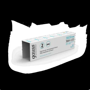 Светильник промышленный линейный ДСП 36 Вт 3600 лм 4000К AC 220В IP65 1190х40х30мм матовый ULTRACOMPACT Gauss