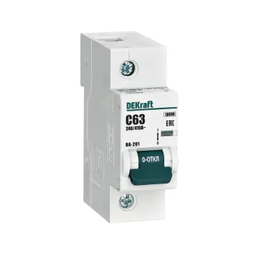 Выключатель автоматический однополюсный 63А С ВА-201 10кА