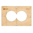 Шаблон для подрозетников c 2 отв. диам. 82 мм Expert