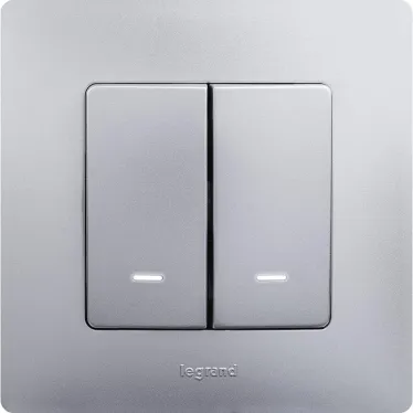 ETIKA Рамка 1 пост алюминий