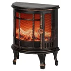 Новогодний декоративный светильник камин Печь, черный, 3 LED, 2*LR14(C), USB, 24*17*33 см EGNIK -P02